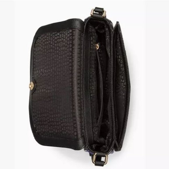 NWT Kate Spade Large Carsen Laurel Way Glitter Crossbody Bag - Picture 10 of 14